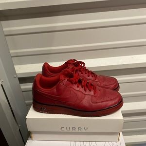 Men’s Nike Air Force 1 Low Red Sneakers Size 13